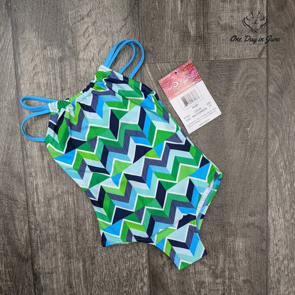 Kanu Surf Jasmine Beach One Piece Swimsuit Size 12 - Picture 3 of 4